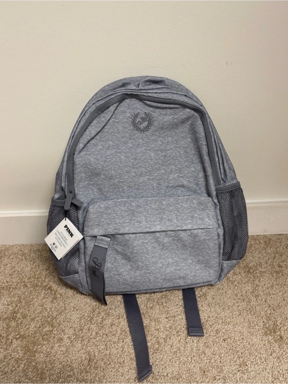 Grey Canvas Backpack